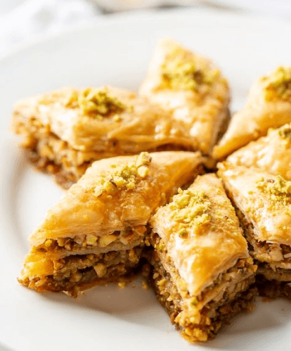 Delicious pastries showcase